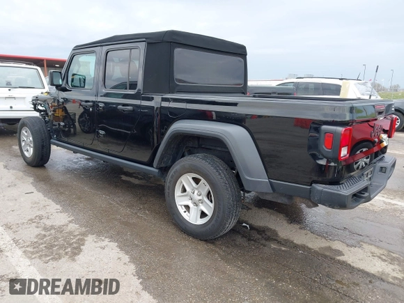2020 Jeep Gladiator Sport S с VIN 1C6HJTAG8LL122726, выставлен на аукционе IAAI как лот 41886929 с пробегом 82 473 миль миль и . История ставок и продаж доступна на DreamBid. Изображение 3.