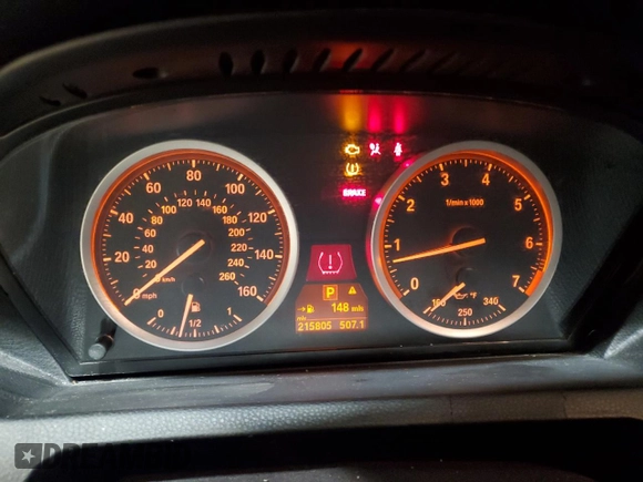 2010 BMW 6 Series 650i with VIN WBAEA5C53ACV92966, listed as a Copart auction lot 43956365 with 215,805 mi miles and Salvage Title. Bid and sale history available at carsss.com. Image 9.