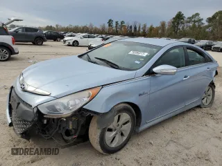 2015 Hyundai Sonata Hybrid Limited with VIN KMHEC4A49FA121095, listed as a Copart auction lot 79596813 with Not Provided miles. Bid and sale history available at carsss.com. Image 1.