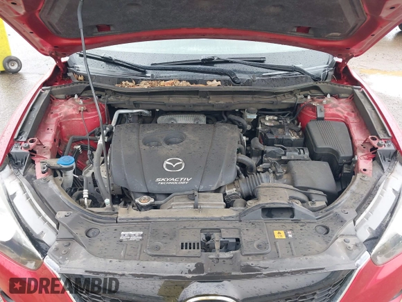 2015 Mazda CX-5 Grand Touring with VIN JM3KE4DY6F0501072, listed as a IAAI auction lot 41534176 with 90,160 mi miles. Bid and sale history available at carsss.com. Image 10.