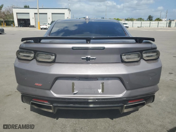 2021 Chevrolet Camaro 1SS with VIN 1G1FF1R7XM0102340, listed as a Copart auction lot 54199585 with 39,390 mi miles and Salvage Title. Bid and sale history available at carsss.com. Image 6.