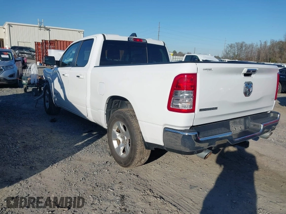2020 Ram 1500 Big Horn with VIN 1C6RREBT8LN277897, listed as a IAAI auction lot 41351006 with 50,155 mi miles. Bid and sale history available at carsss.com. Image 3.