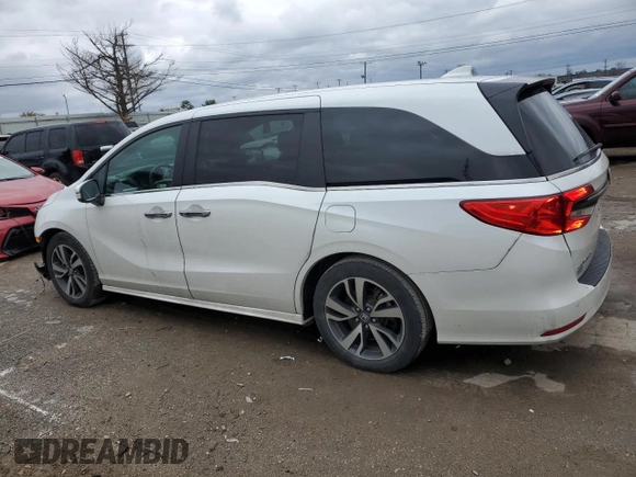 2022 Honda Odyssey Touring z VIN 5FNRL6H89NB039089, wystawiony jako Copart lot #81227004 z przebiegiem 50 881 mil mil oraz Szkoda całkowita • Salvage title. Historia ofert i sprzedaży dostępna na DreamBid. Obrazek 2.