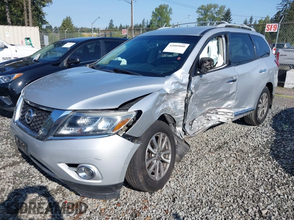 2013 Nissan Pathfinder SL with VIN 5N1AR2MM7DC674777, listed as a IAAI auction lot 42089000 with 157,084 mi miles and . Bid and sale history available at DreamBid. Image 16.