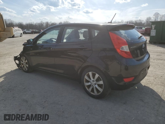 2012 Hyundai Accent SE with VIN KMHCU5AEXCU018278, listed as a Copart auction lot 48282465 with 106,970 mi miles and Salvage Title. Bid and sale history available at carsss.com. Image 2.