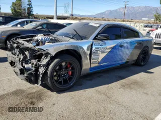 2019 Dodge Charger SRT Hellcat with VIN 2C3CDXL92KH692818, listed as a Copart auction lot 85337284 with 92,283 mi miles and Salvage Title. Bid and sale history available at carsss.com. Image 1.