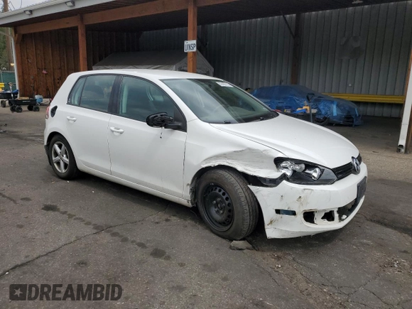 2014 Volkswagen Golf with VIN WVWDB7AJ0EW001424, listed as a Copart auction lot 62420115 with 69,109 mi miles and Salvage title. Bid and sale history available at DreamBid. Image 4.