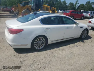2015 Kia K900 Luxury with VIN KNALW4D48F6019608, listed as a Copart auction lot 61277354 with 94,038 mi miles and Salvage Title. Bid and sale history available at carsss.com. Image 3.