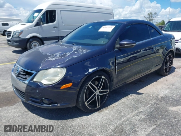2010 Volkswagen Eos Komfort with VIN WVWBA7AH2AV018698, listed as a IAAI auction lot 42581271 with 91,490 mi miles and . Bid and sale history available at DreamBid. Image 2.