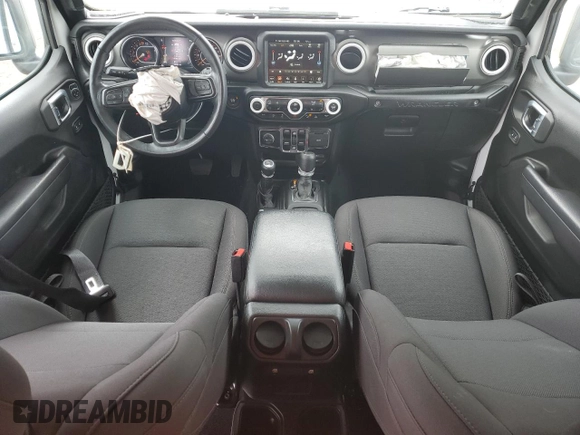 2022 Jeep Wrangler Unlimited Sport S with VIN 1C4HJXDG4NW235781, listed as a Copart auction lot 57184895 with 30,883 mi miles and Salvage title. Bid and sale history available at DreamBid. Image 8.