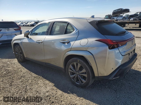 2022 Lexus UX 250h F Sport with VIN JTHE9JBHXN2057367, listed as a Copart auction lot 85917724 with 60,556 mi miles and Salvage Title. Bid and sale history available at DreamBid. Image 2.