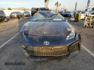 2023 Toyota GR86 with VIN JF1ZNBB15P9761368, listed as a Copart auction lot 79664384 with 6,100 mi miles and Salvage Title. Bid and sale history available at carsss.com. Image 5.