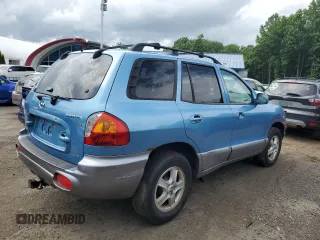2003 Hyundai Santa Fe GLS with VIN KM8SC73D53U542081, listed as a Copart auction lot 62995765 with 154,187 mi miles and Salvage title. Bid and sale history available at DreamBid. Image 3.