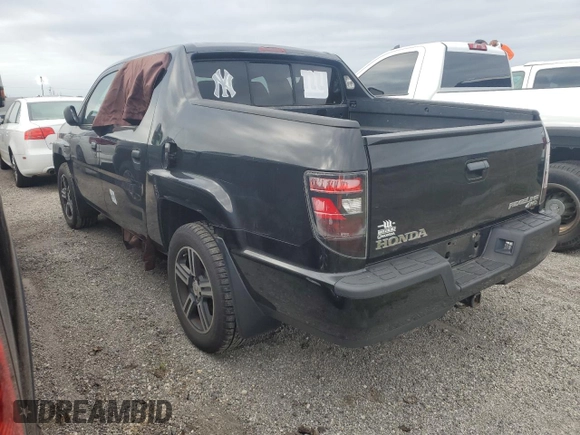2013 Honda Ridgeline Sport with VIN 5FPYK1F7XDB017488, listed as a Copart auction lot 75591434 with 0 mi miles and Salvage Title. Bid and sale history available at carsss.com. Image 2.