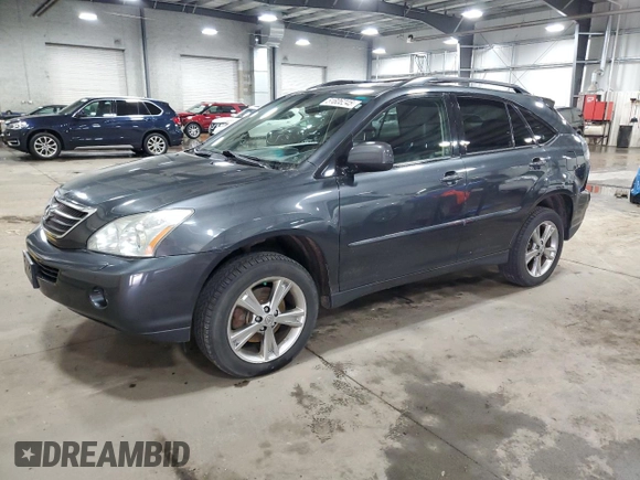 2006 Lexus RX 400h with VIN JTJHW31U560044053, listed as a Copart auction lot 51606245 with 175,359 mi miles and Salvage Title. Bid and sale history available at DreamBid. Image 1.