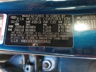 2017 Kia Niro LX with VIN KNDCB3LC9H5059402, listed as a Copart auction lot 55252505 with 144,642 mi miles and Clean Title. Bid and sale history available at carsss.com. Image 13.