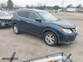 2016 Nissan Rogue S with VIN KNMAT2MV0GP629501, listed as a IAAI auction lot 41793338 with 127,085 mi miles. Bid and sale history available at carsss.com. Image 1.