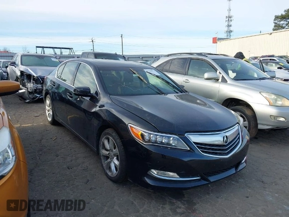2014 Acura RLX with VIN JH4KC1F39EC002017, listed as a IAAI auction lot 41749675 with 162,000 mi miles. Bid and sale history available at carsss.com. Image 1.