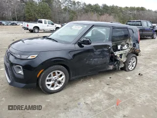2021 Kia Soul S with VIN KNDJ23AU5M7124490, listed as a Copart auction lot 43942885 with 86,240 mi miles and Salvage Title. Bid and sale history available at DreamBid. Image 1.