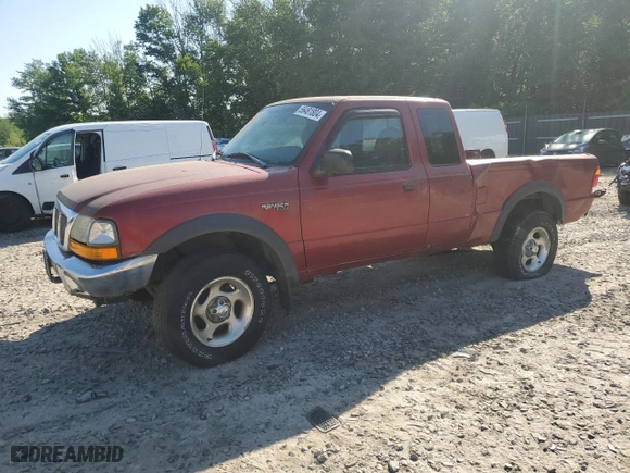 1999 Ford Ranger XLT with VIN 1FTZR15X8XTA22720, listed as a Copart auction lot 46024975 with 0 mi miles and Non Repairable. Bid and sale history available at carsss.com. Image 1.