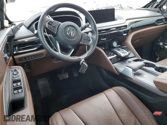 2024 Acura MDX Technology with VIN 5J8YD9H43RL005516, listed as a Copart auction lot 58522115 with 7,065 mi miles and Salvage title. Bid and sale history available at DreamBid. Image 8.