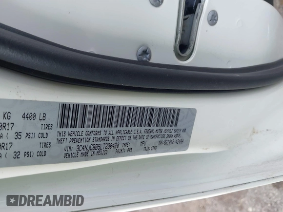 2020 Jeep Compass Latitude с VIN 3C4NJCBB5LT230420, выставлен на аукционе IAAI как лот 42362072 с пробегом 65 713 миль миль и . История ставок и продаж доступна на DreamBid. Изображение 9.