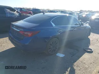 2019 Infiniti Q50 RED SPORT 400 with VIN JN1FV7AP8KM780182, listed as a IAAI auction lot 41682121 with 73,110 mi miles. Bid and sale history available at carsss.com. Image 4.