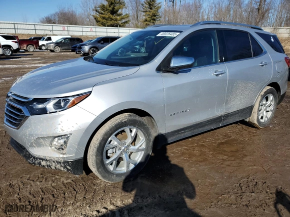 2021 Chevrolet Equinox Premier with VIN 3GNAXNEV1MS176496, listed as a Copart auction lot 48026485 with 68,720 mi miles and Clean Title. Bid and sale history available at carsss.com. Image 1.