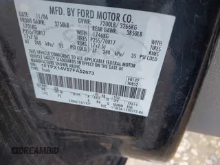 2007 Ford F-150 XLT с VIN 1FTPX14V57FA52673, выставлен на аукционе IAAI как лот 42550911 с пробегом 156 909 миль миль и . История ставок и продаж доступна на DreamBid. Изображение 9.