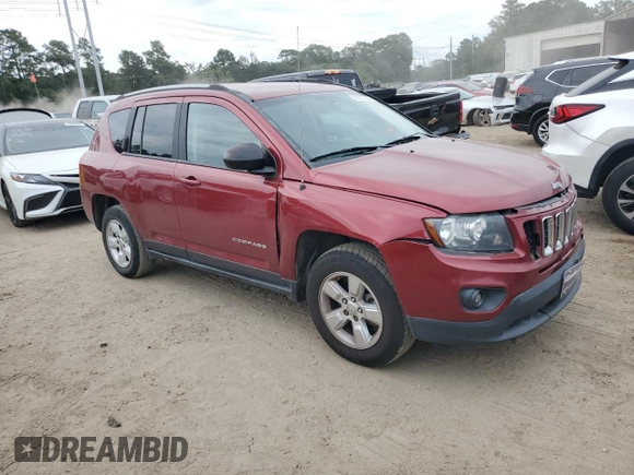 2017 Jeep Compass Sport with VIN 1C4NJCBB9HD131760, listed as a Copart auction lot 74073294 with 160,398 mi miles and Salvage Title. Bid and sale history available at carsss.com. Image 4.