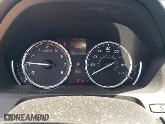 2015 Acura TLX with VIN 19UUB1F37FA023248, listed as a Copart auction lot 56684205 with 95,344 mi miles and Salvage title. Bid and sale history available at DreamBid. Image 9.