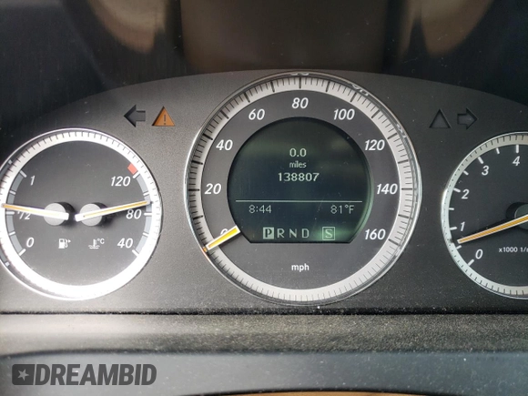 2008 Mercedes-Benz C 300 Sport with VIN WDDGF54X18F112807, listed as a Copart auction lot 60311985 with 138,807 mi miles and Salvage title. Bid and sale history available at DreamBid. Image 9.