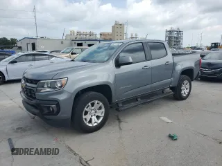 2021 Chevrolet Colorado 2WD LT with VIN 1GCGSCEN4M1138140, listed as a Copart auction lot 60117005 with 61,698 mi miles and Salvage title. Bid and sale history available at DreamBid. Image 1.