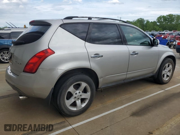 2003 Nissan Murano SL with VIN JN8AZ08W03W219842, listed as a Copart auction lot 55554015 with 137,209 mi miles and Clean Title. Bid and sale history available at DreamBid. Image 3.