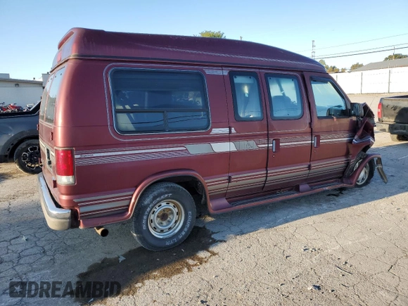 1995 Ford Econoline Cargo with VIN 1FDEE14H4SHB66776, listed as a Copart auction lot 76501244 with 126,673 mi miles and Salvage Title. Bid and sale history available at DreamBid. Image 3.