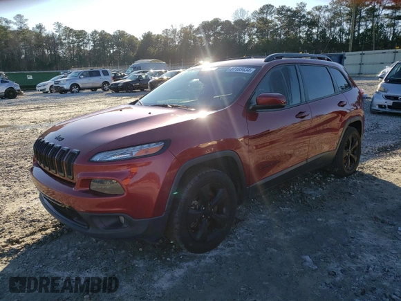 2017 Jeep Cherokee Limited with VIN 1C4PJLDS8HW667836, listed as a Copart auction lot 87103434 with 131,961 mi miles and Salvage Title. Bid and sale history available at carsss.com. Image 1.