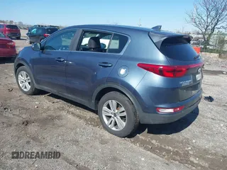 2018 Kia Sportage LX with VIN KNDPM3AC1J7424163, listed as a IAAI auction lot 41989534 with 87,220 mi miles and . Bid and sale history available at carsss.com. Image 3.