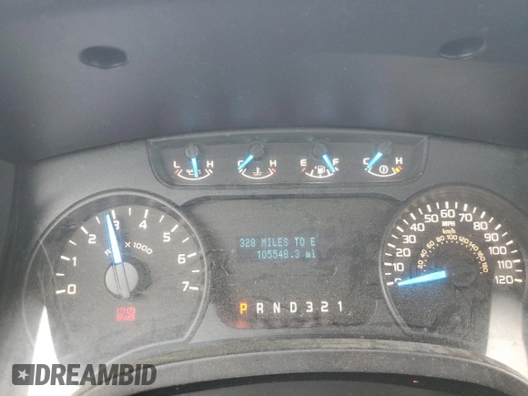 2013 Ford F-150 XL with VIN 1FTMF1EM6DFC81676, listed as a Copart auction lot 44700115 with 105,548 mi miles and Salvage Title. Bid and sale history available at carsss.com. Image 9.