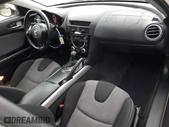 2004 Mazda RX-8 with VIN JM1FE17N540130784, listed as a Copart auction lot 86634014 with 122,828 mi miles and Clean Title. Bid and sale history available at carsss.com. Image 8.