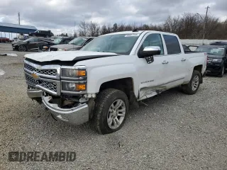 2015 Chevrolet Silverado 1500 LTZ with VIN 3GCUKSEC5FG392598, listed as a Copart auction lot 48001545 with 190,178 mi miles and Clean Title. Bid and sale history available at carsss.com. Image 1.