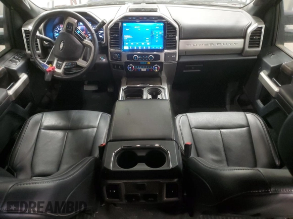 2022 Ford F-350 XL with VIN 1FT8W3DT7NEG24296, listed as a Copart auction lot 46911675 with 42,076 mi miles and Salvage Title. Bid and sale history available at DreamBid. Image 8.