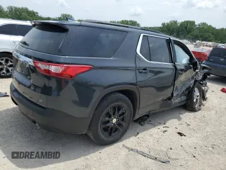 2021 Chevrolet Traverse LT Cloth with VIN 1GNERGKW7MJ187797, listed as a Copart auction lot 60596595 with 39,508 mi miles and Salvage title. Bid and sale history available at DreamBid. Image 3.