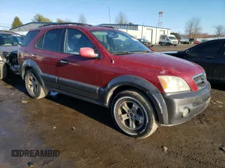 2004 Kia Sorento LX with VIN KNDJC733845234762, listed as a Copart auction lot 41697245 with 181,589 mi miles and Non Repairable. Bid and sale history available at carsss.com. Image 4.