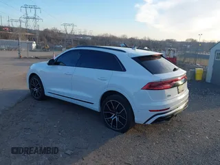 2019 Audi Q8 Prestige with VIN WA1FVAF19KD038382, listed as a IAAI auction lot 41237280 with 57,504 mi miles and . Bid and sale history available at DreamBid. Image 3.