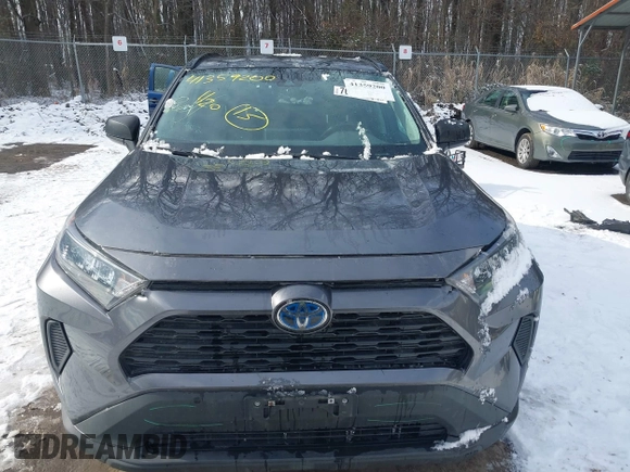2021 Toyota RAV4 Hybrid LE with VIN 4T3LWRFV1MU025476, listed as a IAAI auction lot 41359200 with 70,468 mi miles and . Bid and sale history available at DreamBid. Image 12.