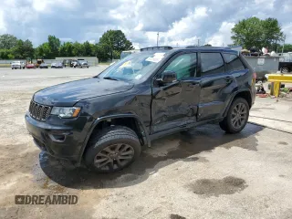 2016 Jeep Grand Cherokee Limited 75th Anniversary with VIN 1C4RJEBG0GC476544, listed as a Copart auction lot 56539365 with 95,989 mi miles and Salvage title. Bid and sale history available at DreamBid. Image 1.