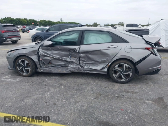 2023 Hyundai Elantra SEL with VIN KMHLS4AG5PU551582, listed as a IAAI auction lot 41286733 with 73,109 mi miles and . Bid and sale history available at DreamBid. Image 14.