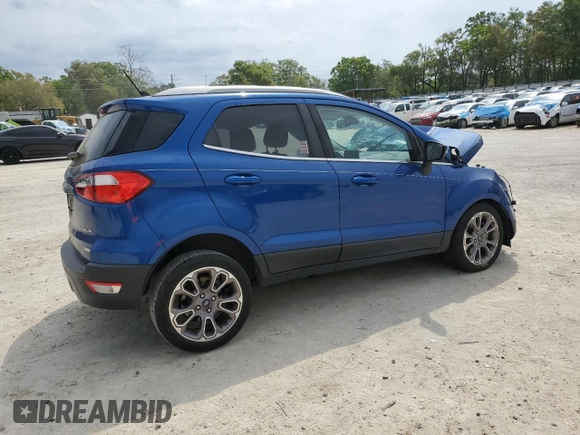 2019 Ford EcoSport Titanium with VIN MAJ3S2KE9KC272873, listed as a Copart auction lot 50262935 with 63,714 mi miles and Salvage Title. Bid and sale history available at DreamBid. Image 3.