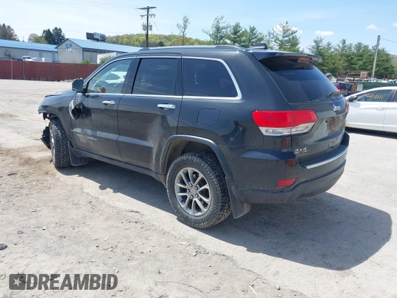 2015 Jeep Grand Cherokee Limited with VIN 1C4RJFBG4FC191141, listed as a IAAI auction lot 42075659 with 135,641 mi miles. Bid and sale history available at carsss.com. Image 3.