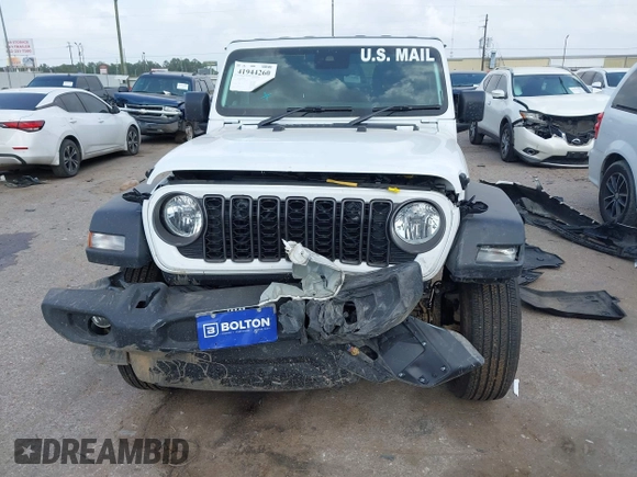 2024 Jeep Wrangler Sport с VIN 1C4PJXKN0RW363289, выставлен на аукционе IAAI как лот 41944260 с пробегом 1 138 миль миль и . История ставок и продаж доступна на DreamBid. Изображение 12.
